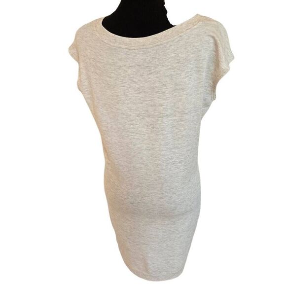 Athleta Womens Cross Hem Sleeveless Stretch Carefree Tee Dress Light Gray Small - Picture 5 of 13